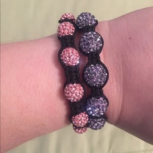 2 Beaded string bracelets!